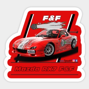 F&F Mazda RX7 Sticker